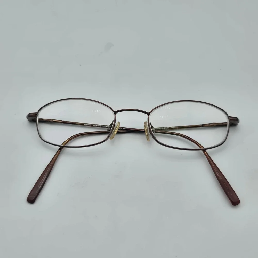 Altair Microtech Eyeglasses Frames Only 48-19-145 Antique Bronze Flex Hinge